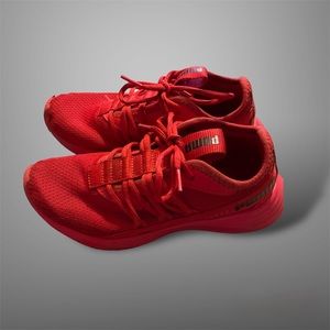 Puma US Size Y4.5 Childrens Kids Youth Red Shoes. Used condition!